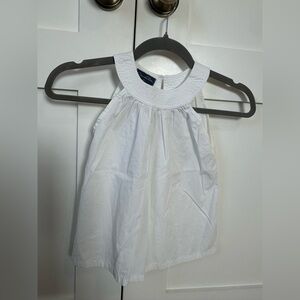 Oscar de la Renta White Sleeveless Top